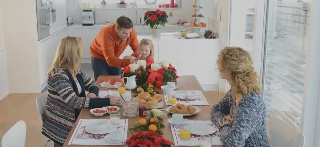 family-having-a-meal-in-air-conditioned-home